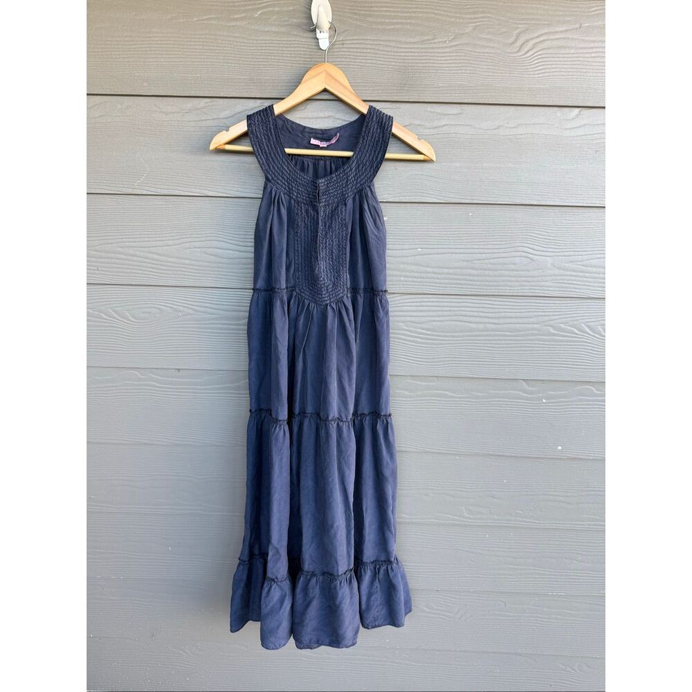 Calypso St Barth 100% silk Nettie tiered dress
